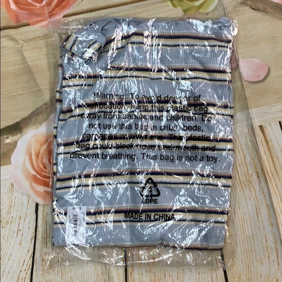 Juniors' SO Ribbed knit Baby Tee blue XL - Picture 3 of 3